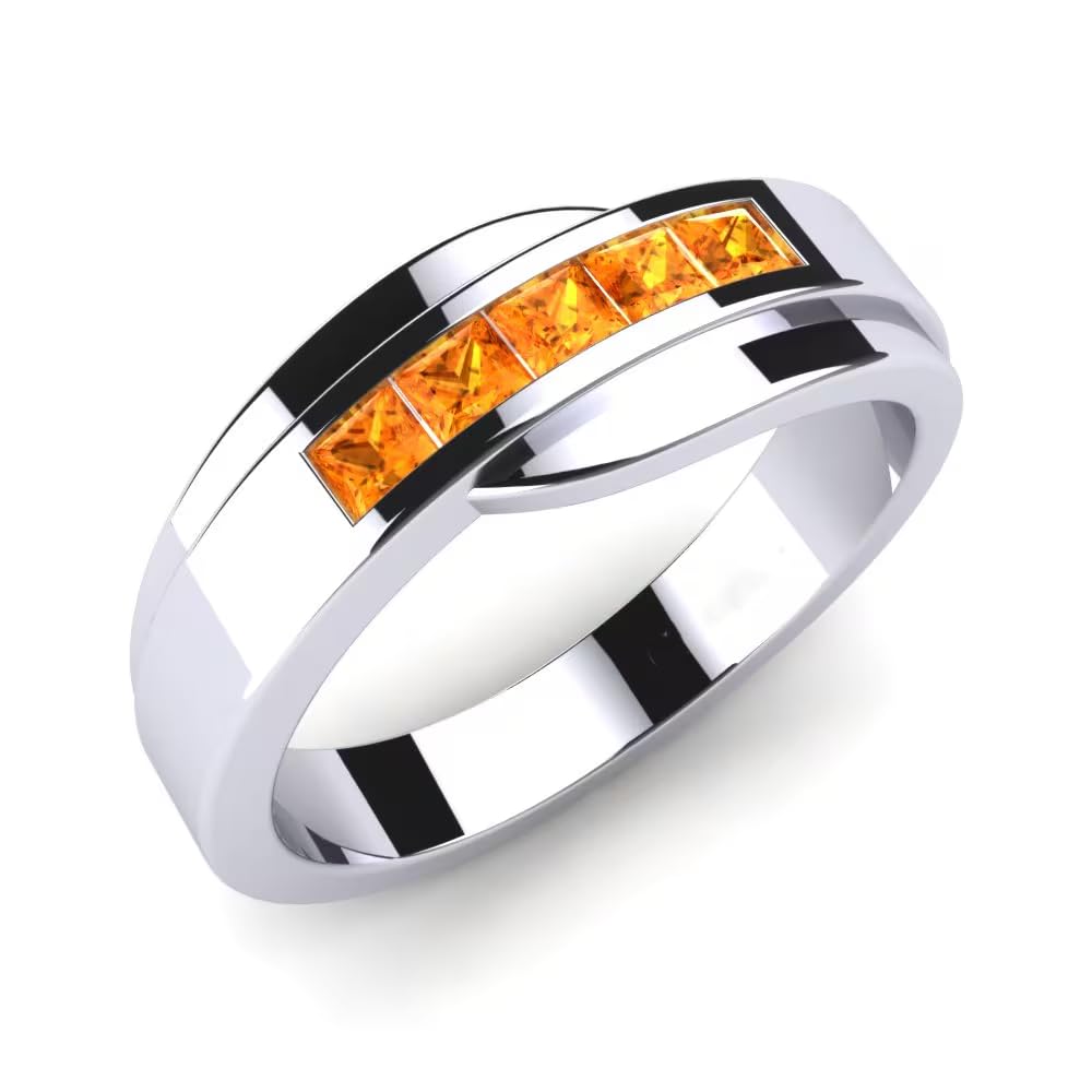 S925/10K 14K 18K Solid Gold Mens Gemstone Engagement Band Rings Personalized Engraved Sapphire/Garnet/Moissanite/Emerald/Black Onyx Ring for Men Women