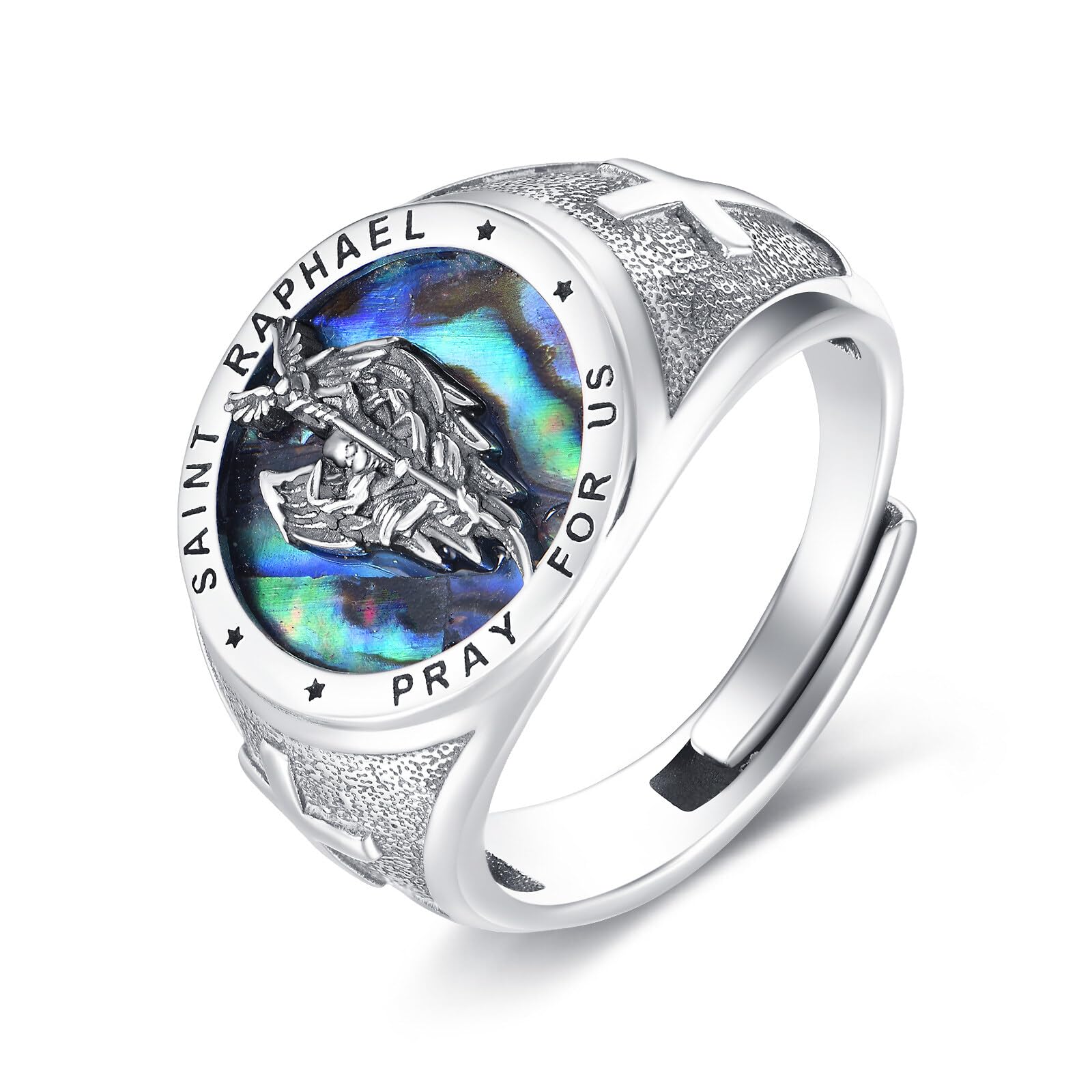 925 Sterling Silver Signet Ring Catholic Jewelry Gifts for Men Women